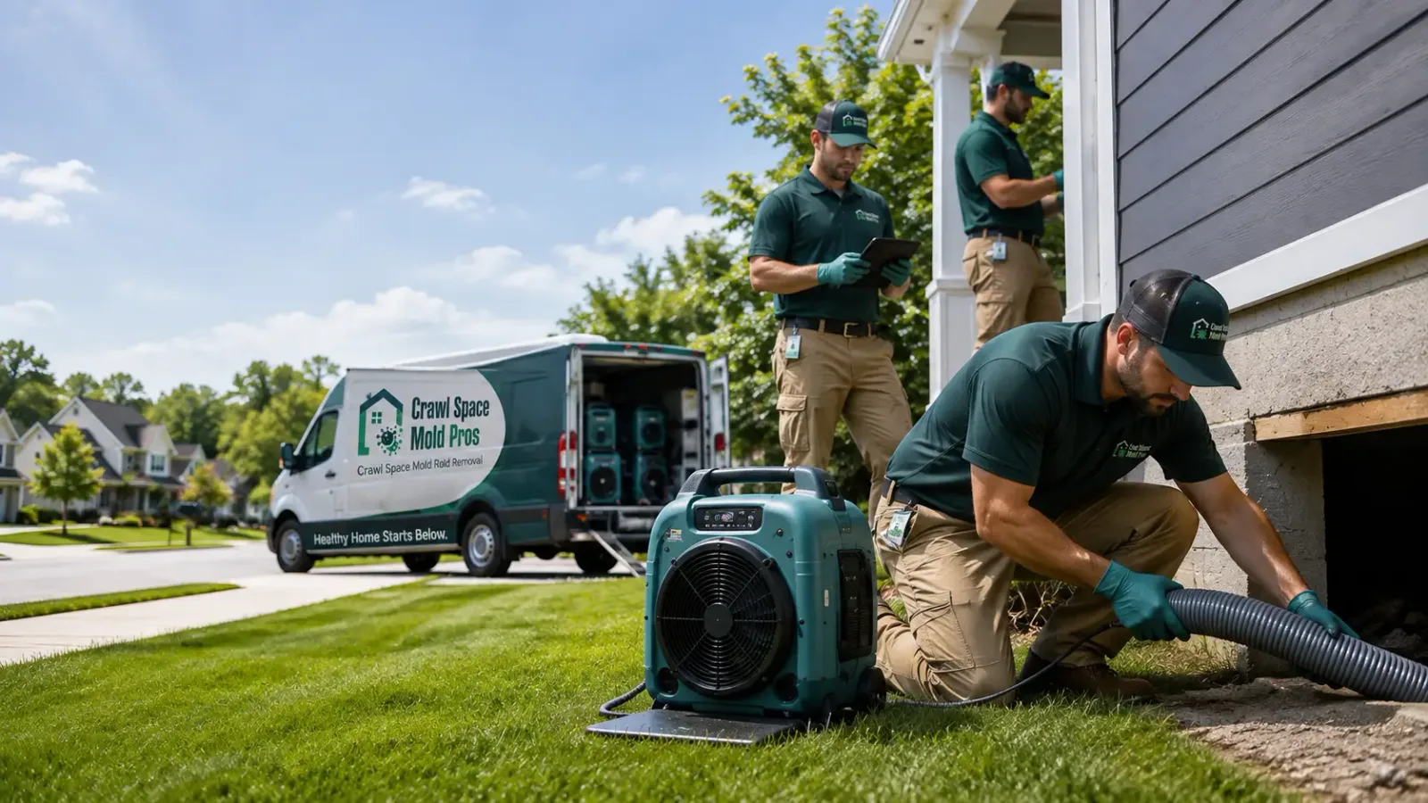 Crawl Space Mold Removal in Hunters, WA